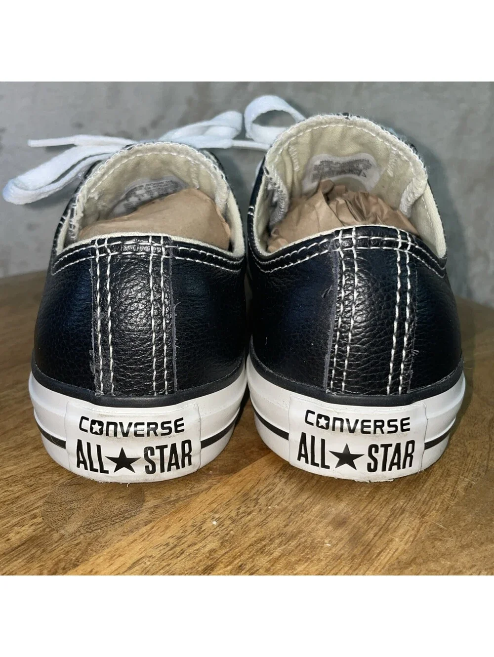 Converse Chuck Taylor All Star Classic Leather Low Black Shoes Men 4 Or Women 6